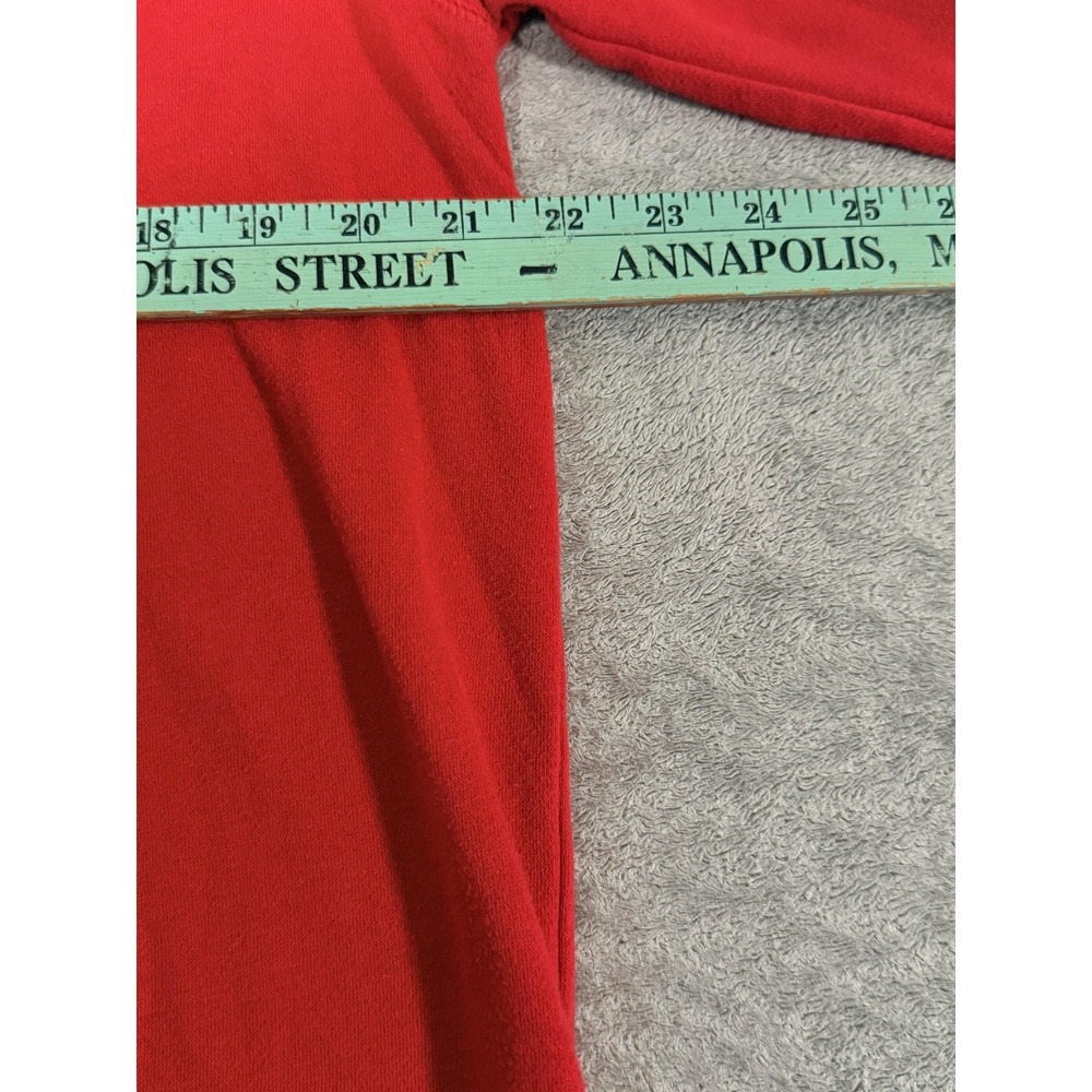Polo Ralph Lauren Pajama Top Mens Large Red Fleece Crew Neck Tiger Graphic - Picture 5 of 6